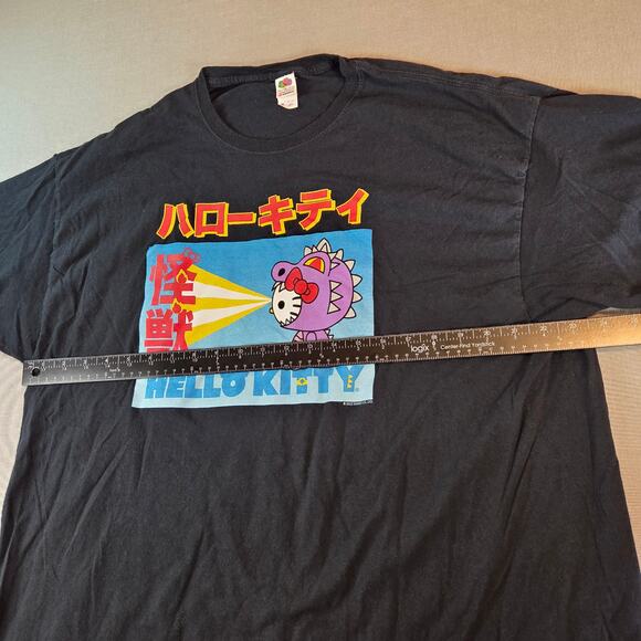 Hello Kitty Kaiju Monster Tee Sanrio Graphic Black XL 2022 - Picture 8 of 9